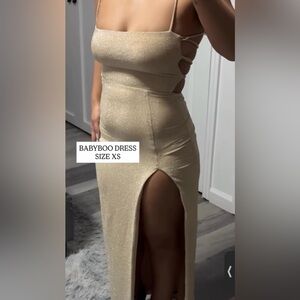 Babyboo Gold Prom Dress